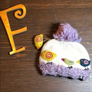 Ambler baby s/m knit fleece lined bird chic tweet